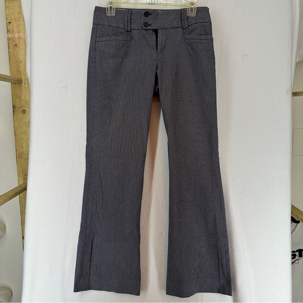 Banana‎ Republic The Sloan Fit Stretch Low Waist Size 4 Stripe Blue